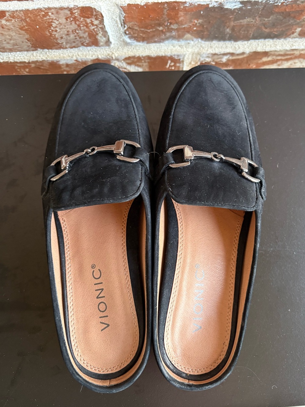 Vionic Salie Black Suede Horsebit Detail Slip-on Mules Size 7.5 - Picture 14 of 14
